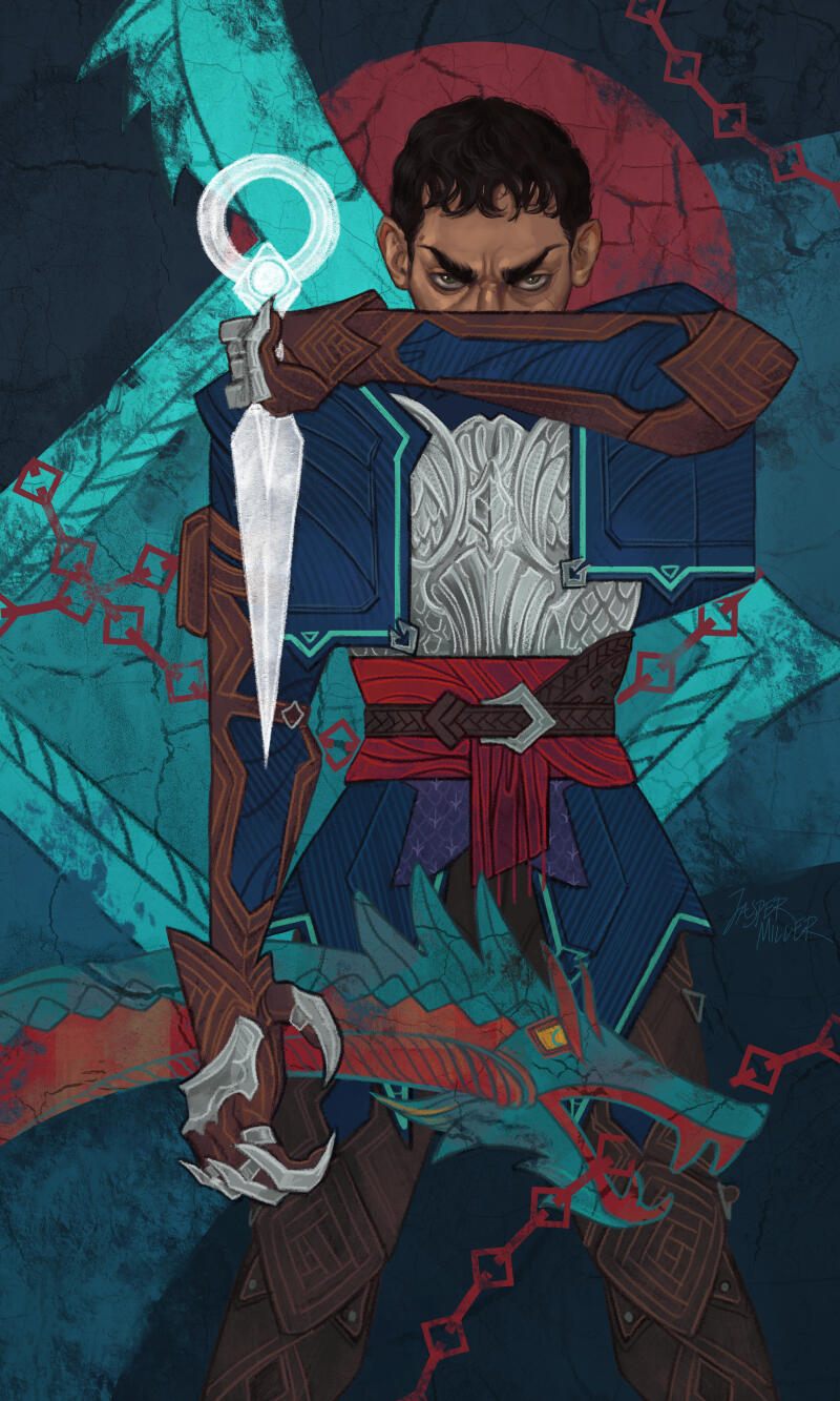 Personal illustration of a Rook from Dragon Age: The Veilguard