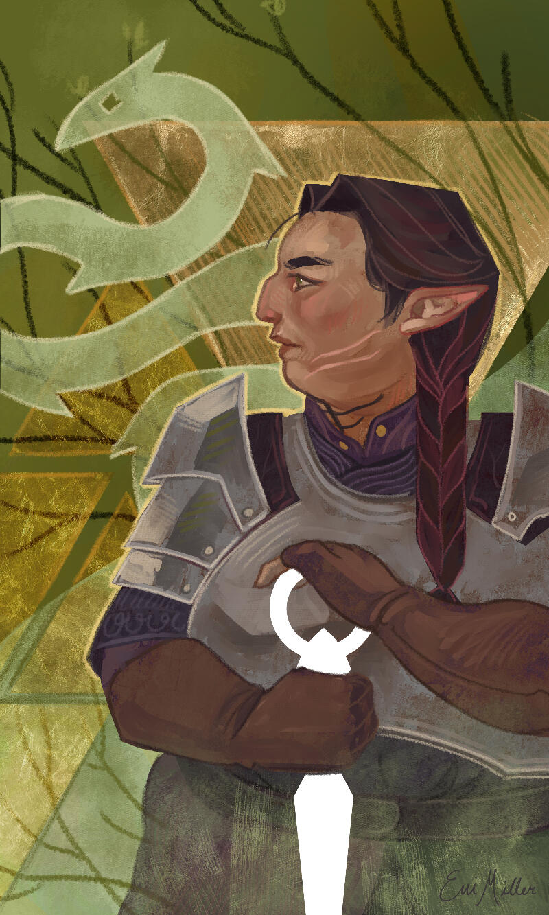 Private illustration of a Rook from Dragon Age: The Veilguard